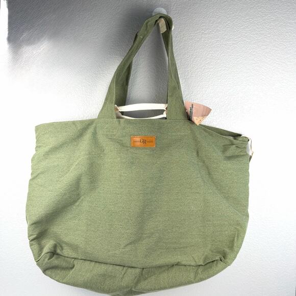 Glorieroo Handbags - NWT Olive Green Tote Extra Jumbo Large Beach Bag